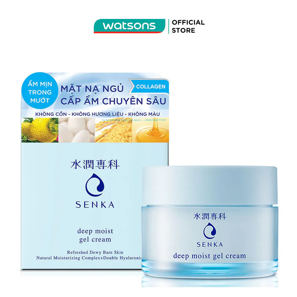 Kem Dưỡng Cấp Ẩm Senka Deep Moist Gel Cream Chuyên Sâu Dạng Gel 50g