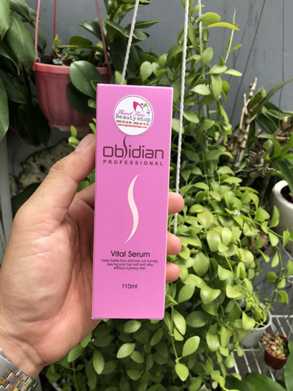 Tinh dầu tái tạo tóc hư tổn Obsidian Professional  Vital SerumHàn Quốc 110ml tặng kèm móc khoá