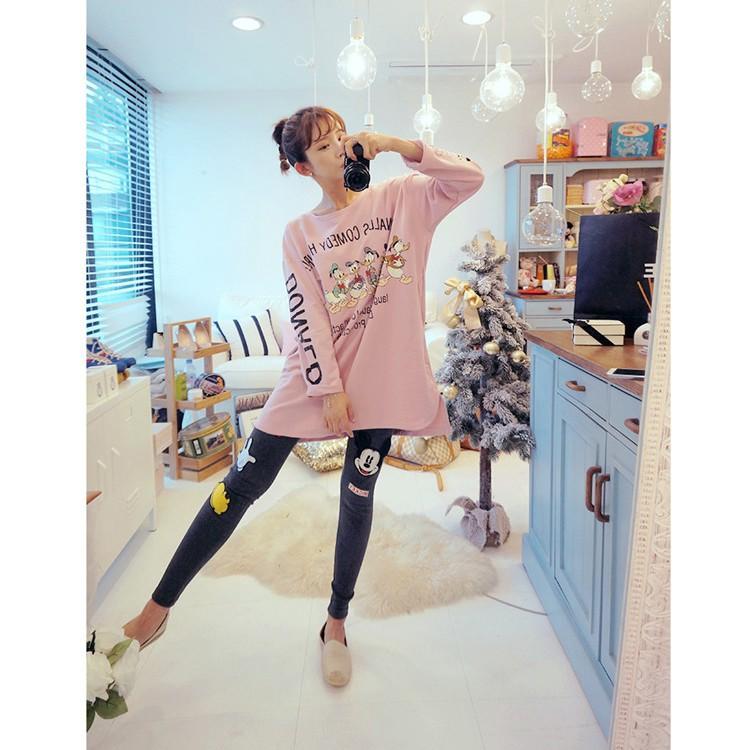 Đồ bộ cotton_ Quần legging dày dặn cao cấp VT705-đồ bộ pijama nữ dài