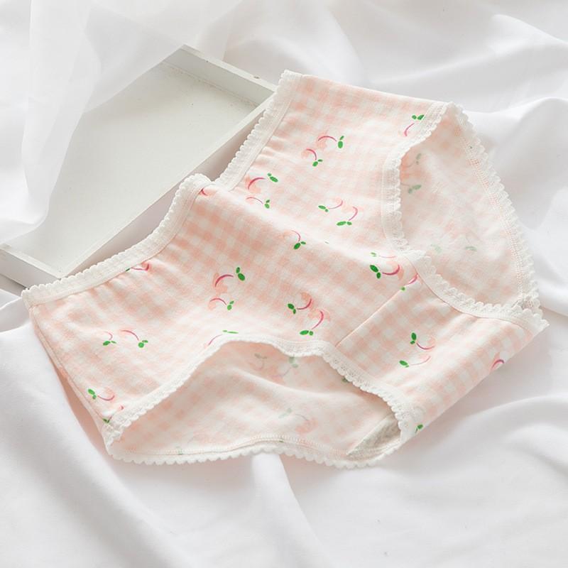 Quần Lót Nữ Cotton Hình Trái Cây Ngang Eo Xuất Nhật  Hàng Loại Đẹp