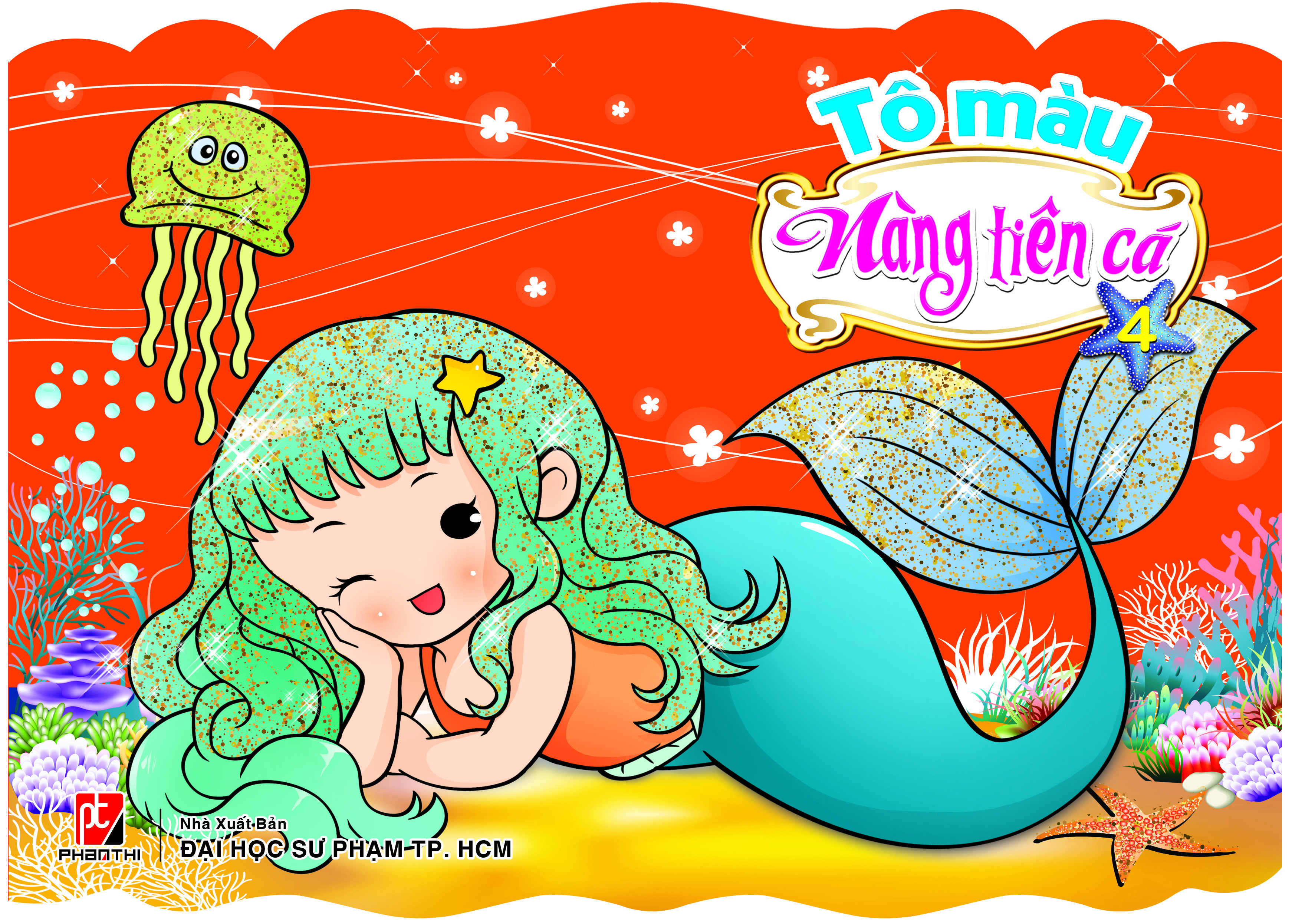 Bộ 4 cuốn Tô Màu Nàng Tiên Cá