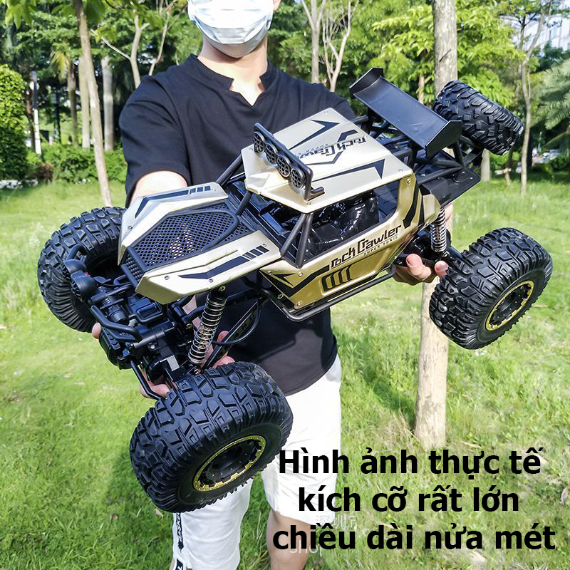 Xe ô tô địa hình điều khiển từ xa KAVY 609 tỷ lệ 1:8 kích cỡ siêu khủng bằng hợp kim có đèn tốc độ cao tần số 2.4 GHz