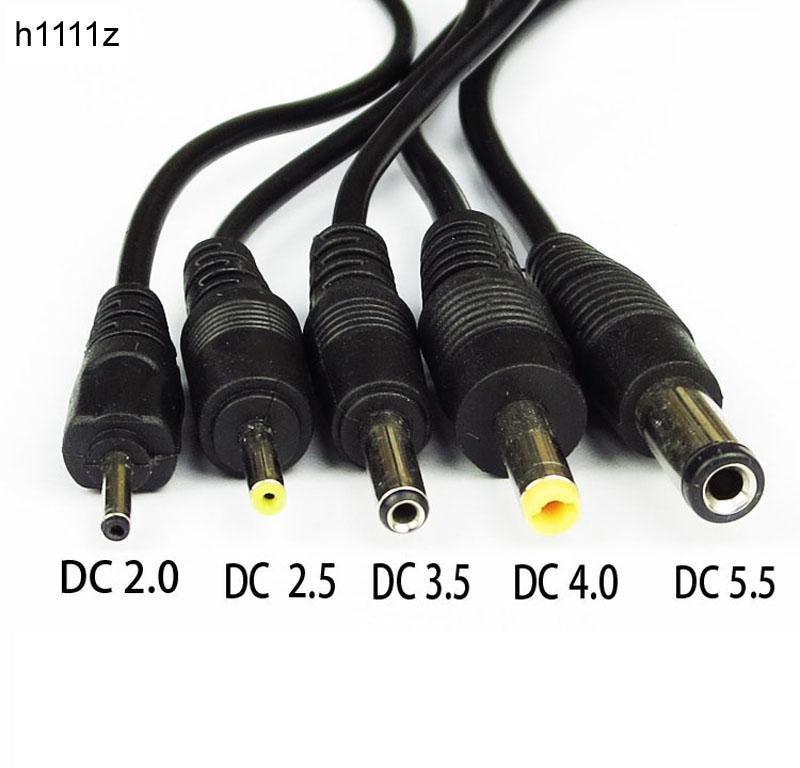 USB Sang DC Cáp Jack USB DC 2.0*0.6mm 2.5*0.7mm 3.5*1.35mm 4.0*1.7mm 5.5*2.1mm 5V DC Thùng Jack Kết Nối Cáp Nguồn USB