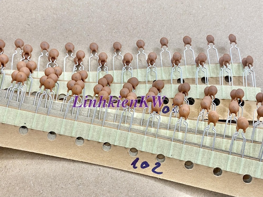 Tụ gốm 102 Đóng Dây Loại Xịn 50v.