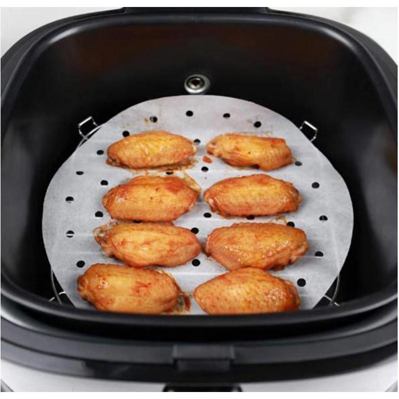 Giấy nến đục lỗ lót nồi chiên không dầu - Tienich247, giấy thấm dầu ăn tiện dụng
