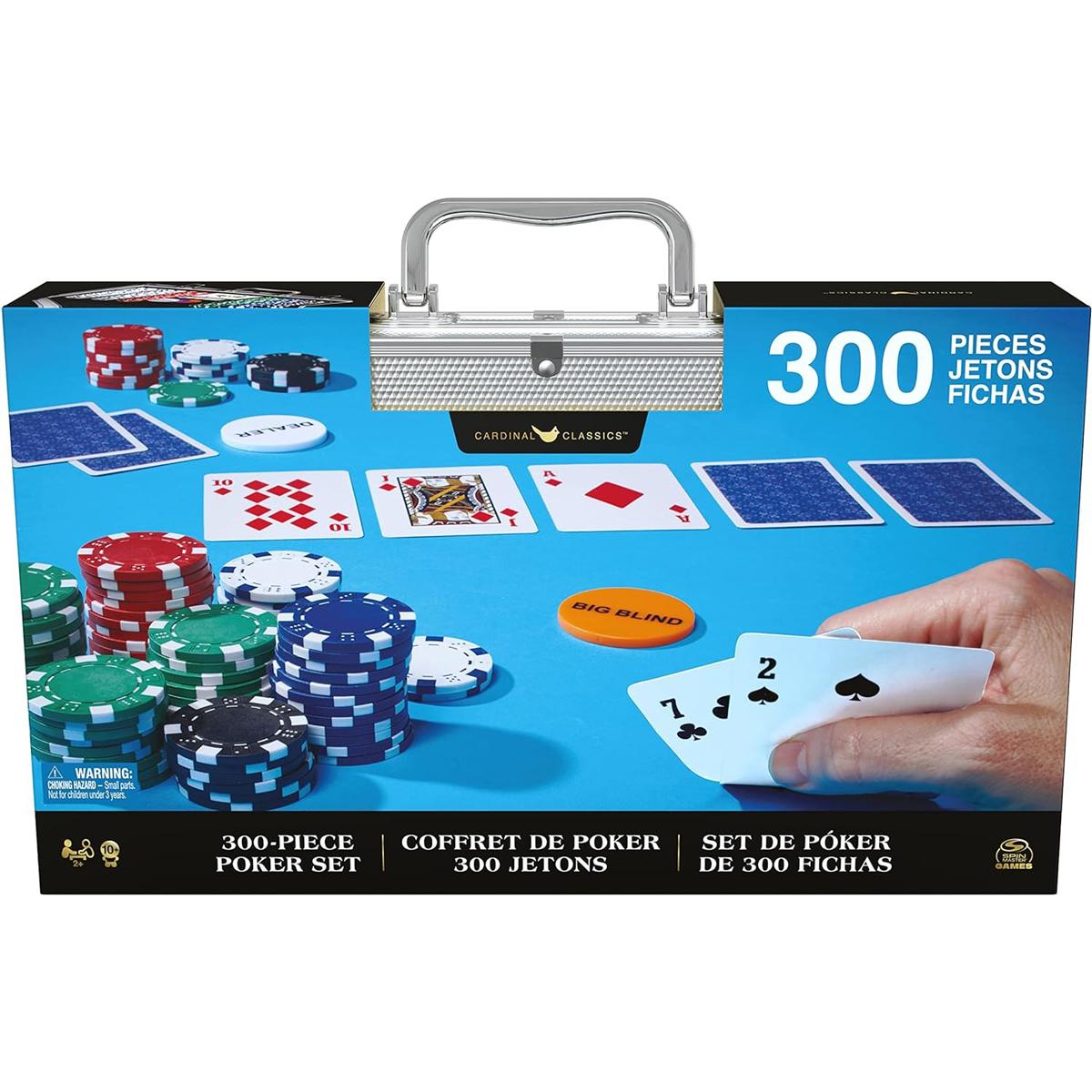 Đồ Chơi 300 Poker Chips Không Số Kèm Khay Đựng - Spin Master 6065367