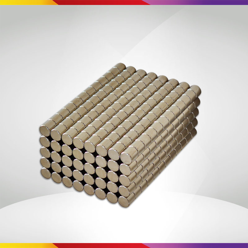 Bộ 10 Viên Nam Châm Đất Hiếm Loại Tròn 10x10mm Mạ Niken Lực Từ N35 Cực Mạnh