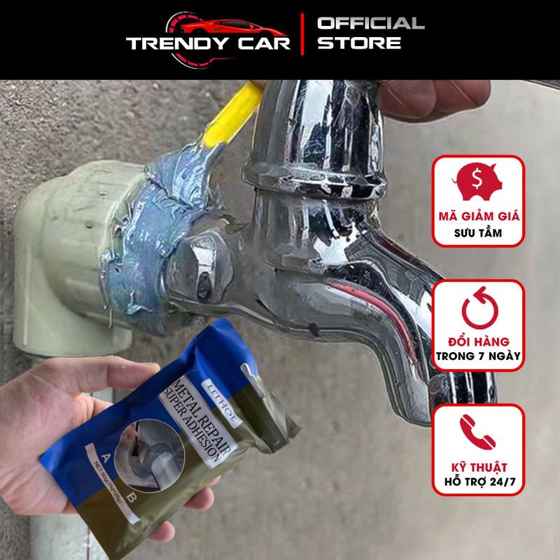 Keo Dán Sắt AB Chịu Nhiệt 100Gr ️ ️ Keo Vá Vết Nứt, Thủng Kim Loại Siêu Chắc