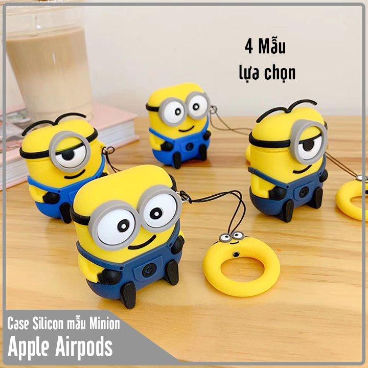 Túi silicon cho tai nghe Airpods hình MINION nhựa dẻo