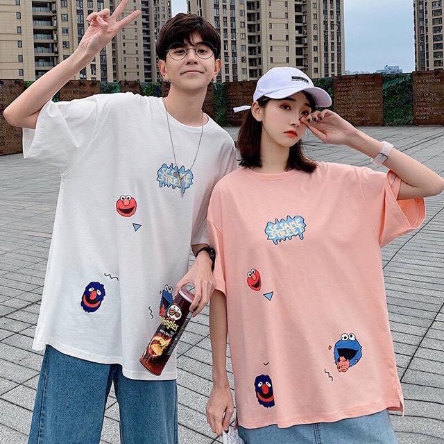 Áo thun tay lỡ form rộng unisex Be Yourself - Kaws Ulzzang
