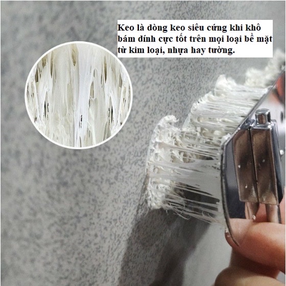 Keo dán lên tường đa năng tuýp 60gr ,dán trên mọi chất liệu ,độ kết dính cao ,chịu nước , chịu nhiệt  , nhanh khô an toàn và dễ dàng sử dụng 