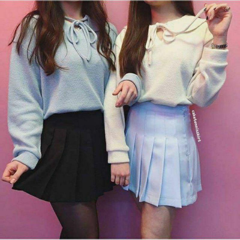 Chân váy tennis xanh mint siêu yêu
