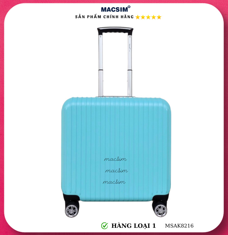 Vali cao cấp Macsim Aksen hàng loại 1 MSAK8216 cỡ 17 inch màu gold, blue, pink