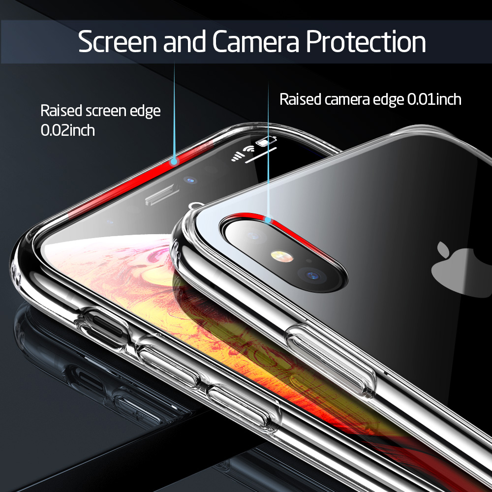 Ốp lưng silicon chống sốc cho iPhone XS MAX hiệu Likgus Crashproof giúp chống chịu mọi va đập - Hàng chính hãng