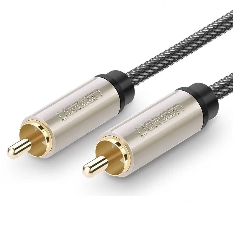 Ugreen UG20731AV132TK 1M chỉ dùng cho tv xiaomi màu Xám Cáp âm thanh bông sen Coaxial sang 3.5mm dương cao cấp - HÀNG CHÍNH HÃNG