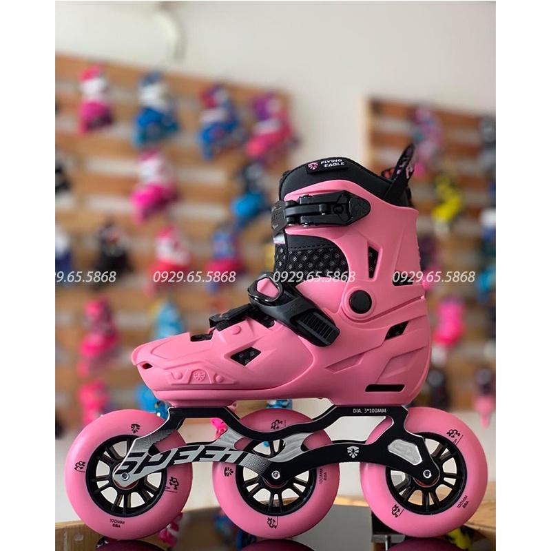 Giày Patin Trẻ Em Flying Eagle S7 Speed 3 màu Đen/ Hồng/ Xanh