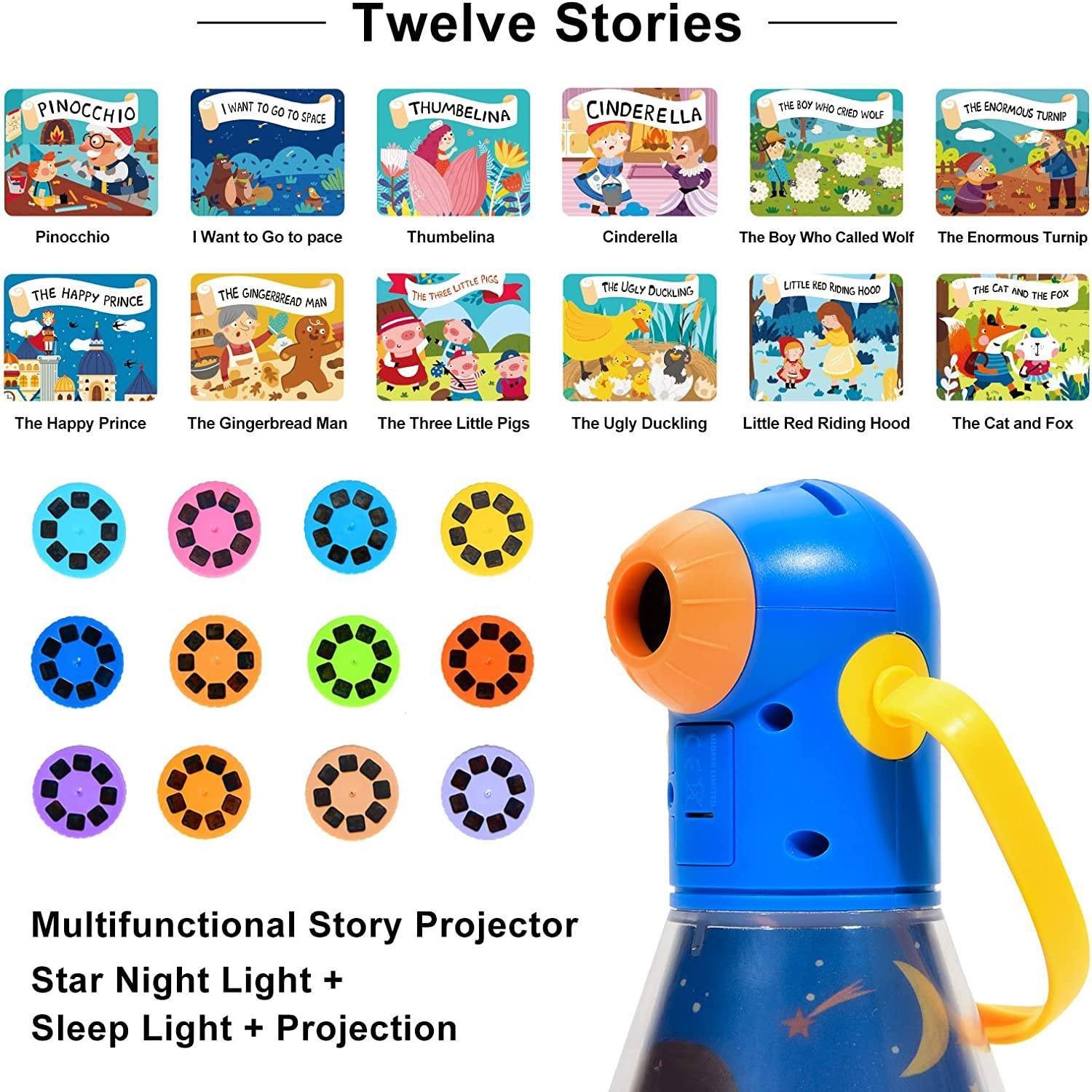 Đồ Chơi Đèn Pin Kể Chuyện Mideer Phiên Bản 12 Truyện - Mideer StoryBook Torch (có bản dịch tiếng Việt)