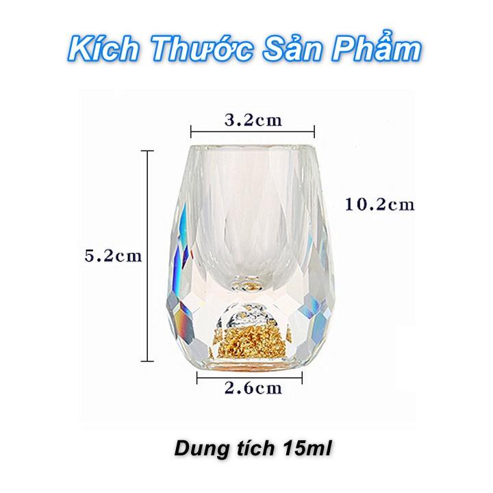 Bộ ly rượu Million Golden tuyệt tác Pha Lê 24K - Home and Garden