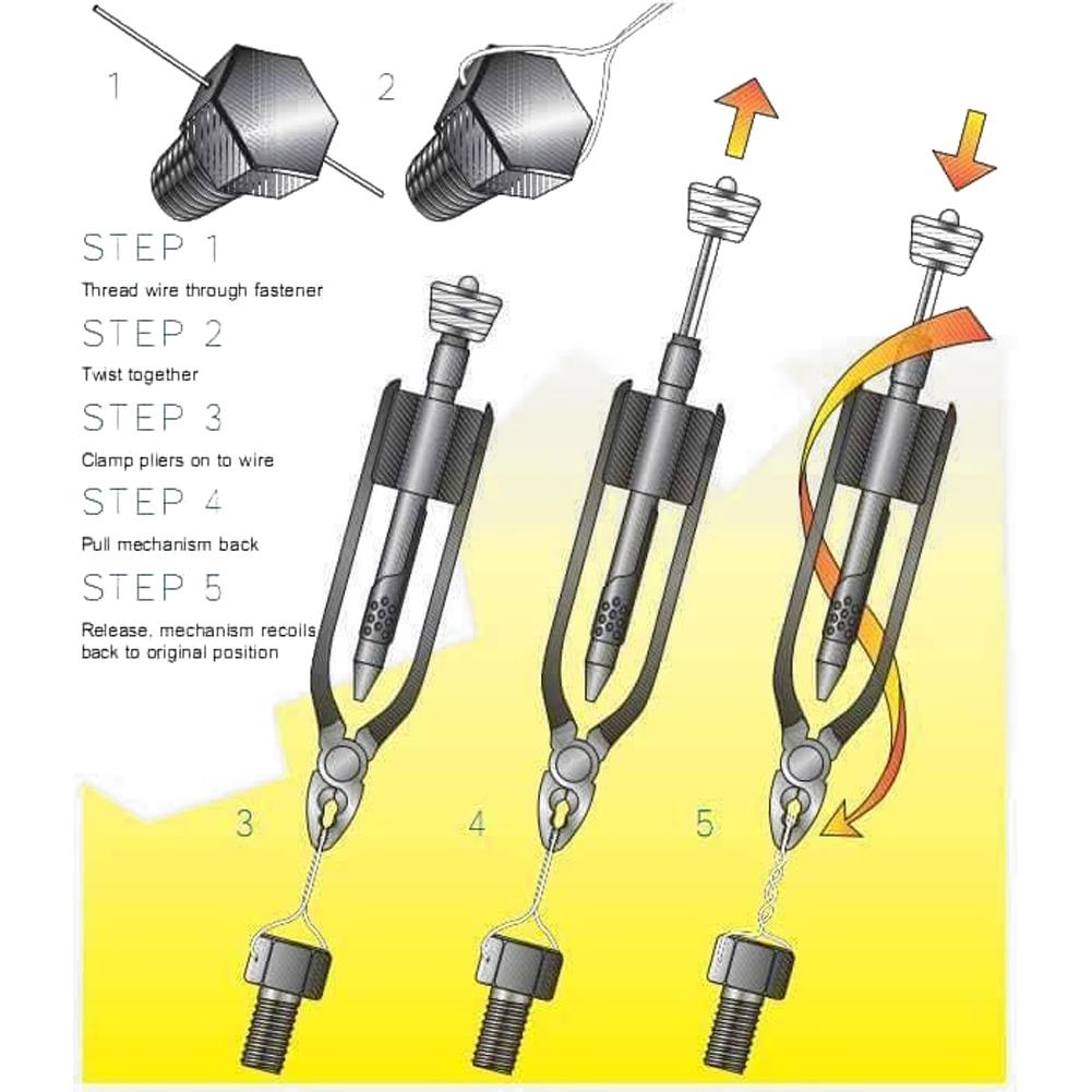 Handheld 6inch Aircraft Safety Wire Twisting Pliers Professional Steel Structure Machinery Hand Tool Stainless Steel
