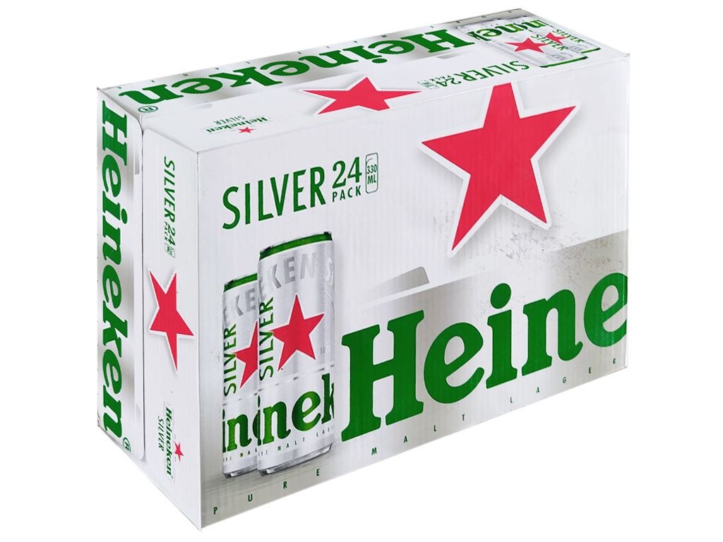 Thùng 24 - Bia Heineken Silver (Lon 330Ml)