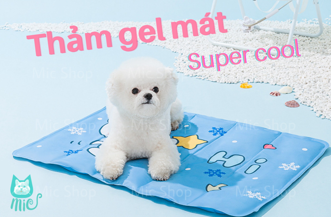 (LOẠI NHIỀU GEL) Thảm mát (Thảm gel giữ mát) Thảm mát cho thú cưng – Đệm gel lạnh chống nóng cho chó mèo dễ làm sạch