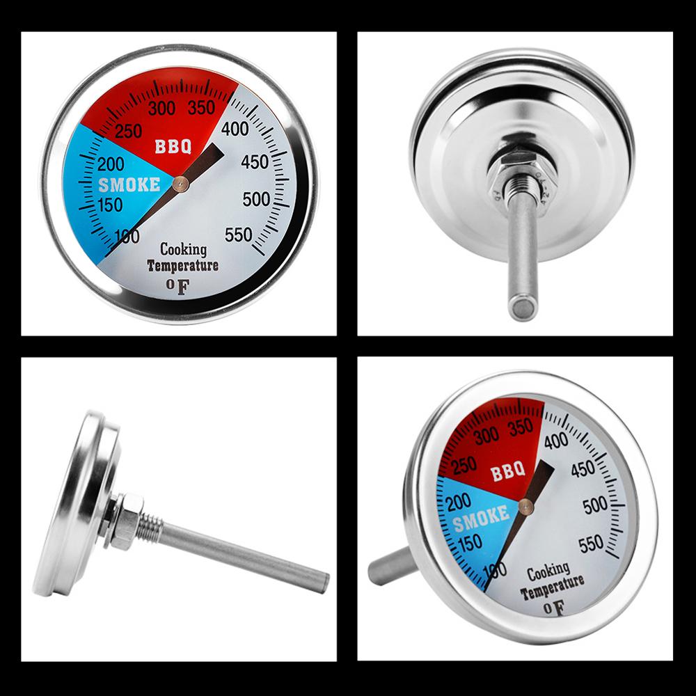 Máy đo nhiệt độ thực phẩm 2 inch 100-550 ℉ vỏ bằng thép không gỉ
