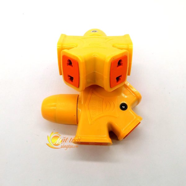 Ổ cắm điện 4in1 PVC đúc siêu bền, chống va đập, chống cháy V3