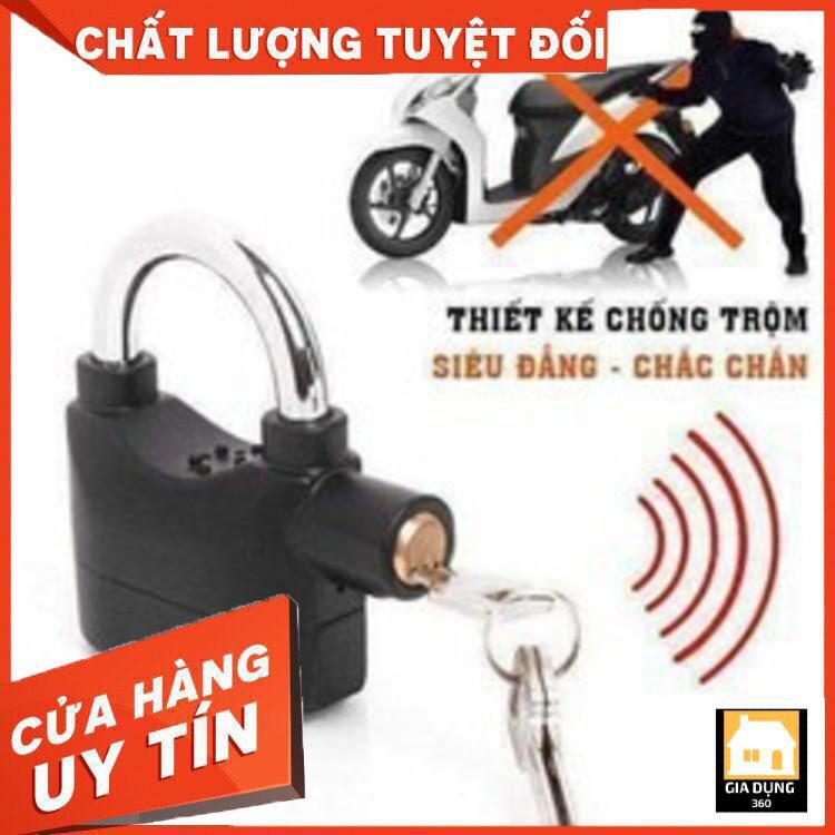 Khóa Chống Trộm Xe Máy Thông Minh Có Còi Báo Động, Ổ Khóa Chống Trộm Thế Hệ Mới Alarm Lock Nhỏ Gọn Tặng Kèm Pin Thay Thế