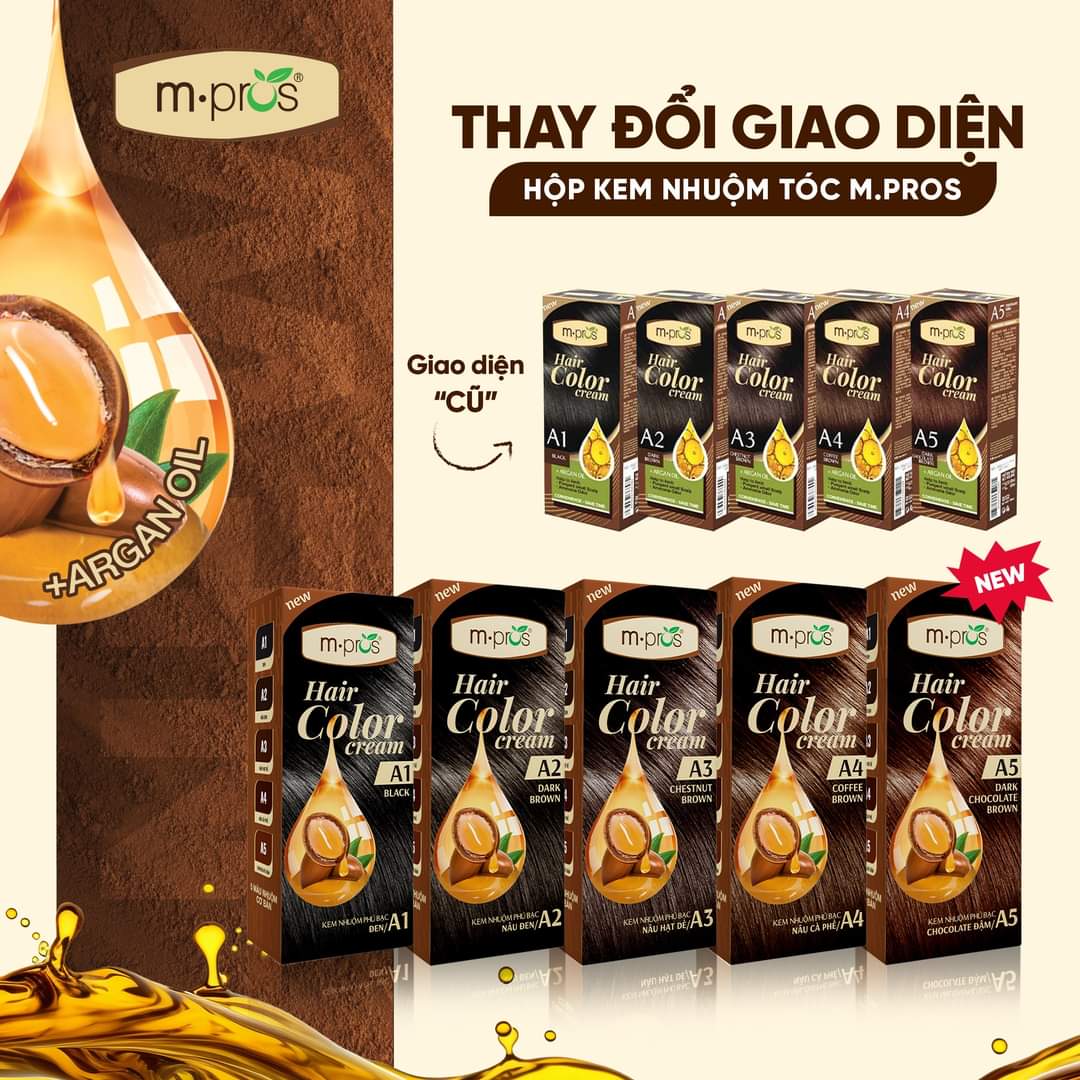 Kem Nhuộm Phủ Bạc M.Pros A2 - Nâu Đen