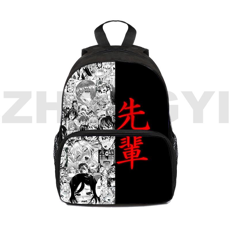 12/16 Inch Mini Trẻ Em 3D In Ahegao Ba Lô Trẻ Em Anime Đáng Hentai Túi Sinh Đựng Mẫu Giáo Ba Lô Trở Lại Trường Học