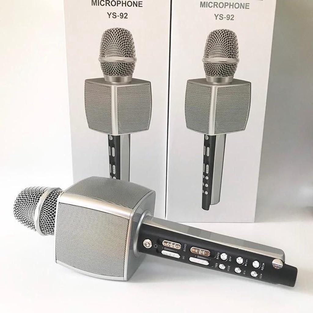 Micro Karaoke YS92 Hỗ Trợ Kết Nối Bluetooth, Dễ Dàng Sử Dụng Âm Thanh Sống Động, Độ Bền Cực Cao. Bảo Hành 12 Tháng