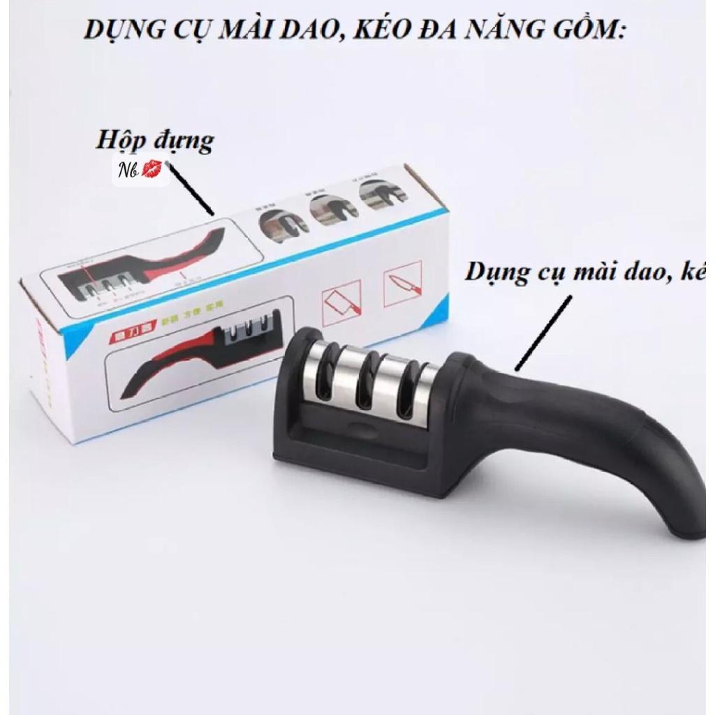 Dụng cụ mài dao kéo 3 cấp độ cầm tay, mài dao nhanh bén siêu tiện lợi