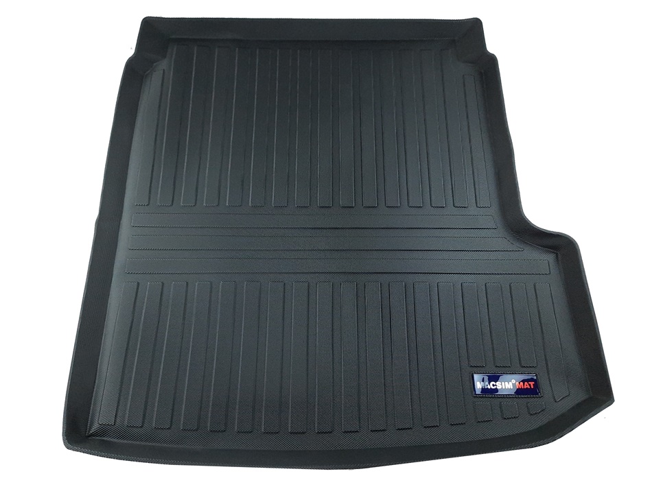 Thảm lót cốp xe ô tô dành cho VOLKSWAGEN TIGUAN nhãn hiệu Macsim chất liệu TPV cao cấp màu đen
