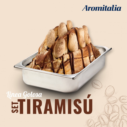 Nguyên liệu làm kem vị Tiramisu - Pasta Tiramisù 2158- Nhập khẩu Ý - Aromitalia _ Vua Kem - 3.5 kg
