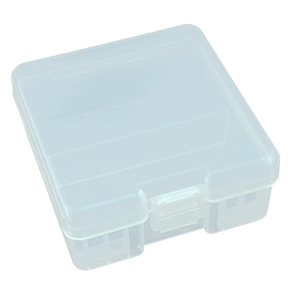 100 x Hard Plastic Case Holder Storage Box for Rechargeable AAA Batteries