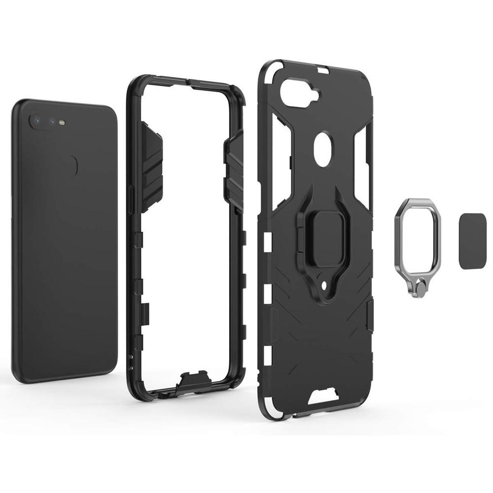 Ốp lưng cho Oppo F9 iron man chống sốc kèm nhẫn xoay chống xem video bảo vệ camera