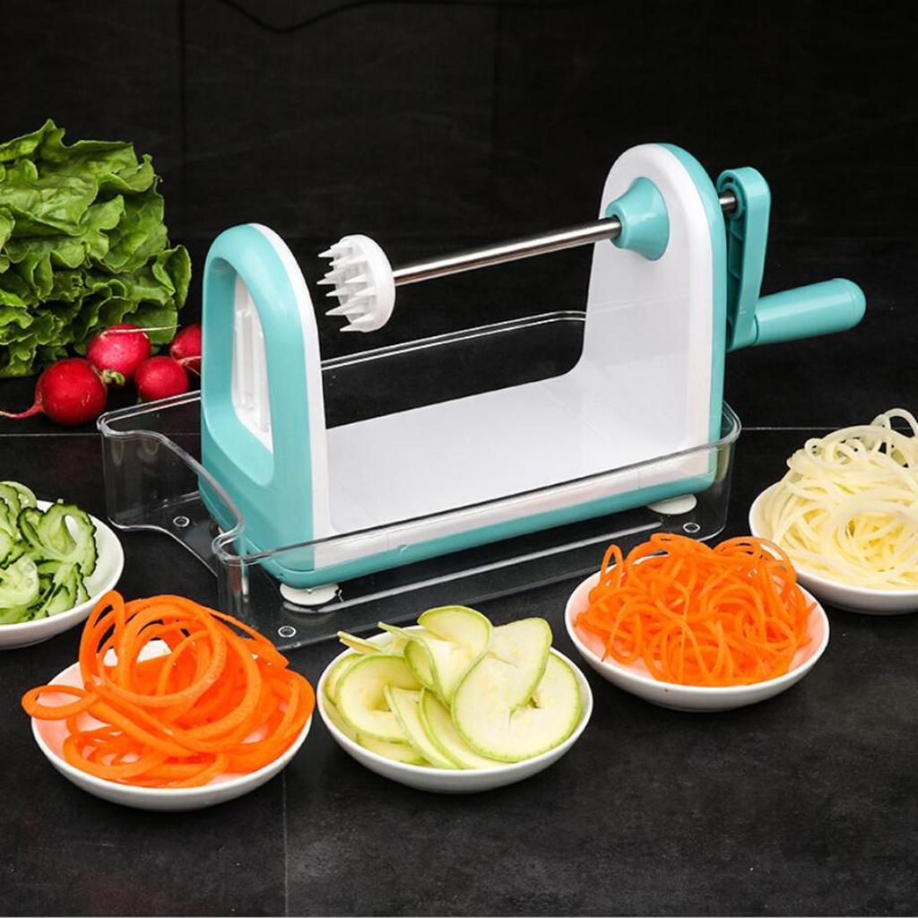 Manual Spiral Slicer Cutter Kitchen Vegetable Cutting Tools Gifts For Christmas