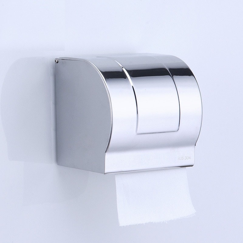 Hộp đựng giấy vệ sinh Inox 304 gắn tường Cao cấp - Gửi kèm đinh vít