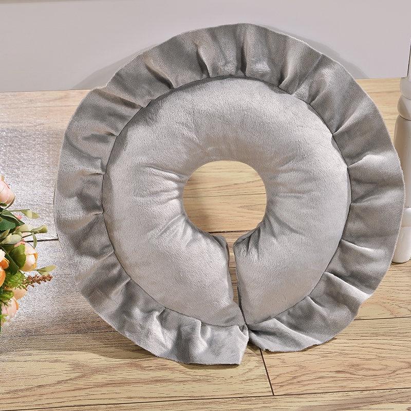 Gối nằm thẩm mỹ viện, gối tròn tháo rời giặt được cho giường massage, gối kê cổ chữ U, gối ngủ trưa