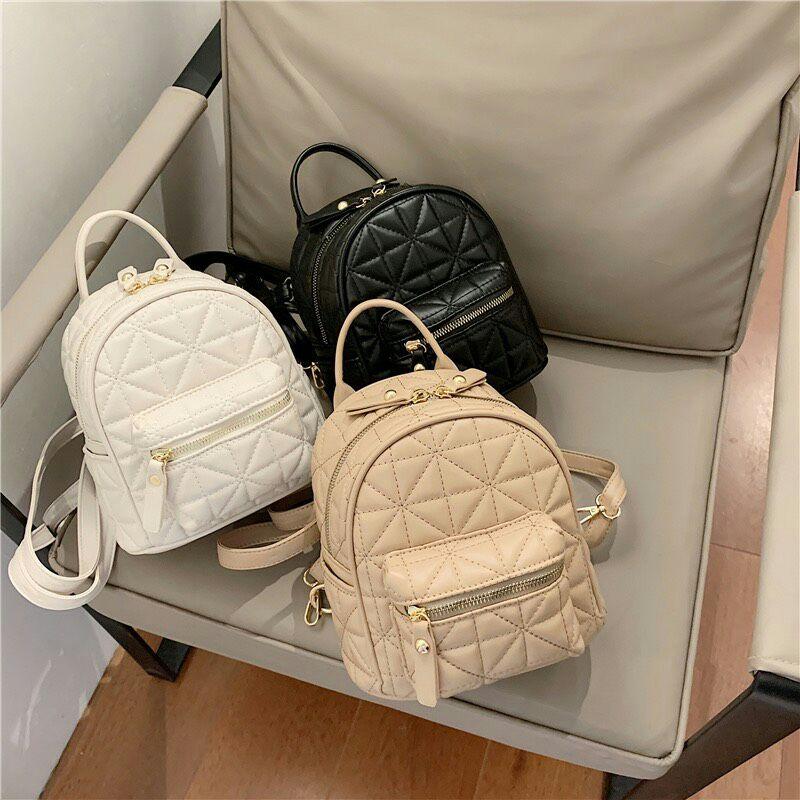 Balo mini đa năng trần trám da mềm quảng châu
