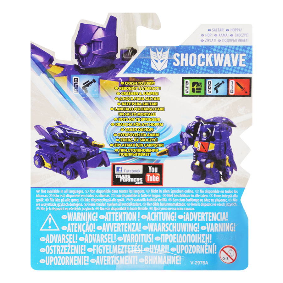 Mô hình shockwave hasbro - robot biến hình transformer bot shots