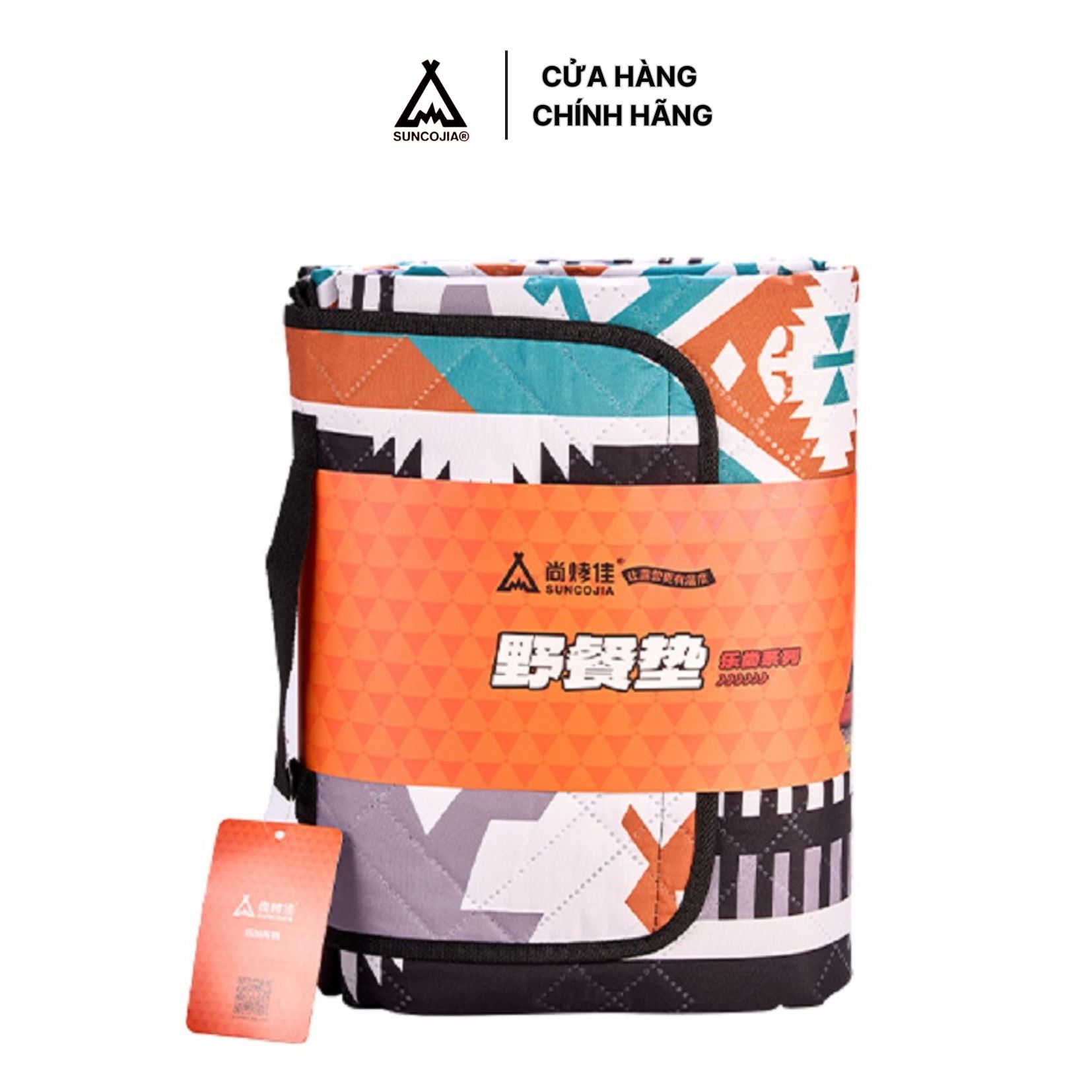 Thảm Picnic Dã Ngoại Suncojia, chống ẩm, họa tiết hoa văn thích hợp đi du lịch, phượt, 2×2m
