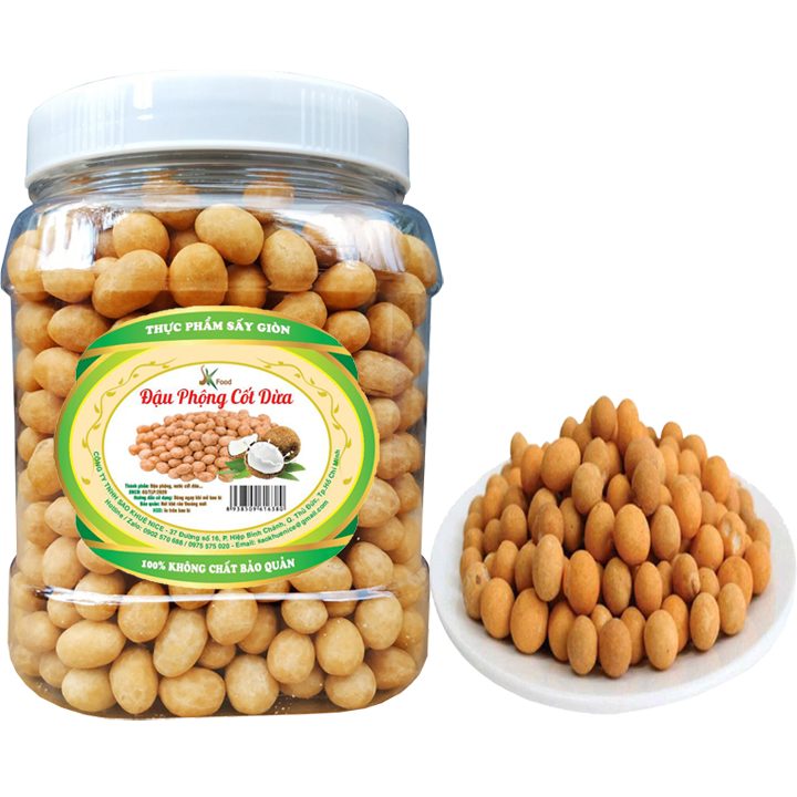 Combo 1Kg : 500G Đậu Phộng Rang Tỏi Ớt + 500G Đậu Phộng Da Cá Sấy ( Đậu Phộng Cốt Dừa) Thương Hiệu SK FOOD