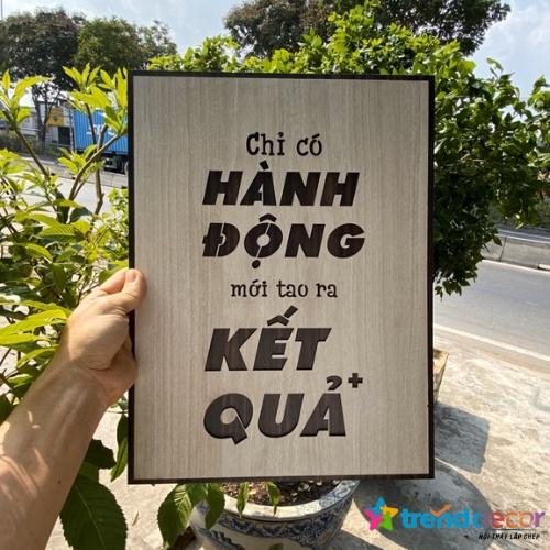 Tranh Treo Tường Tranh Động Lực Chỉ Có Hành Động Mới Tạo Ra Kết Quả