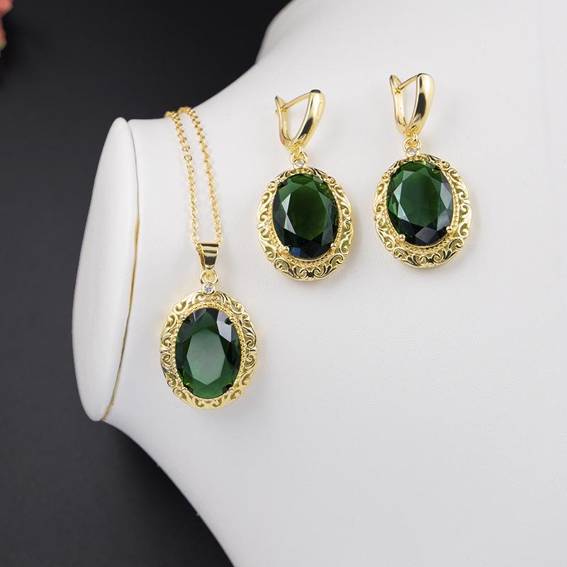 Tổng hợp các bộ trang sức zircon đính đá sang trọng quý phái