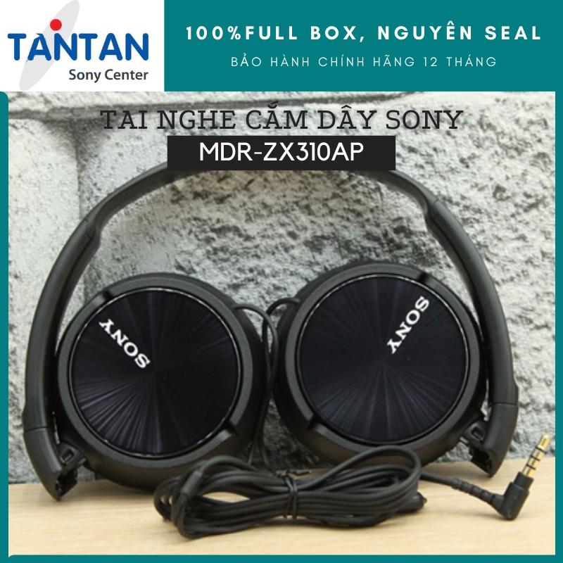 Tai nghe CHOÀNG ĐẦU Sony MDR-ZX310AP | | Neodymium tái tạo âm thanh mạnh mẽ - Thiết kế gập gọn nhẹ - Micro | Hàng Chính Hãng