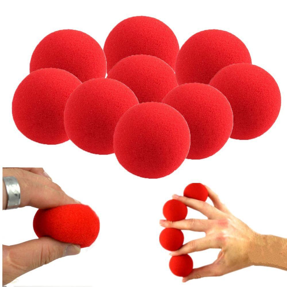 Combo 4 Quả Bóng Ảo Thuật Mút Xốp Đỏ,Sponge Ball, Ảo Thuật Đường Phố, Đồ Chơi Sáng Tạo, Vui Nhộn, Thông Minh Dành Cho Bé