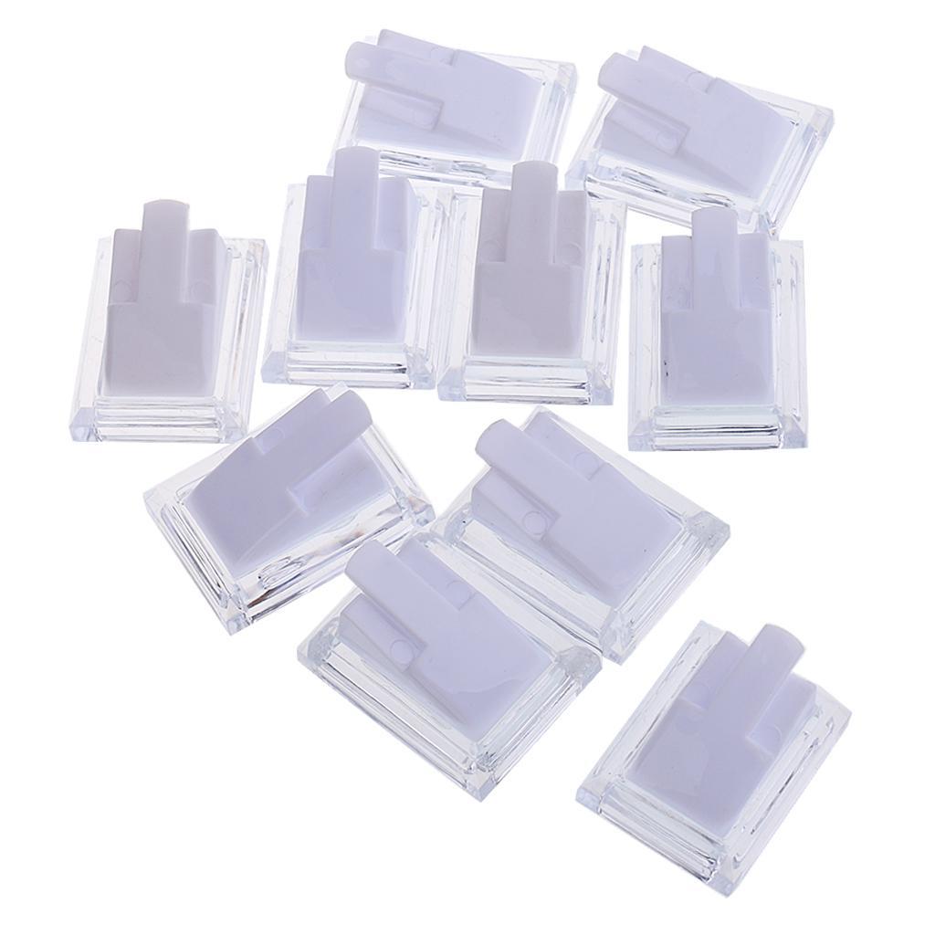 20pcs Mini Plastic Ring Stand Holder for Women Jewelry Storage Display
