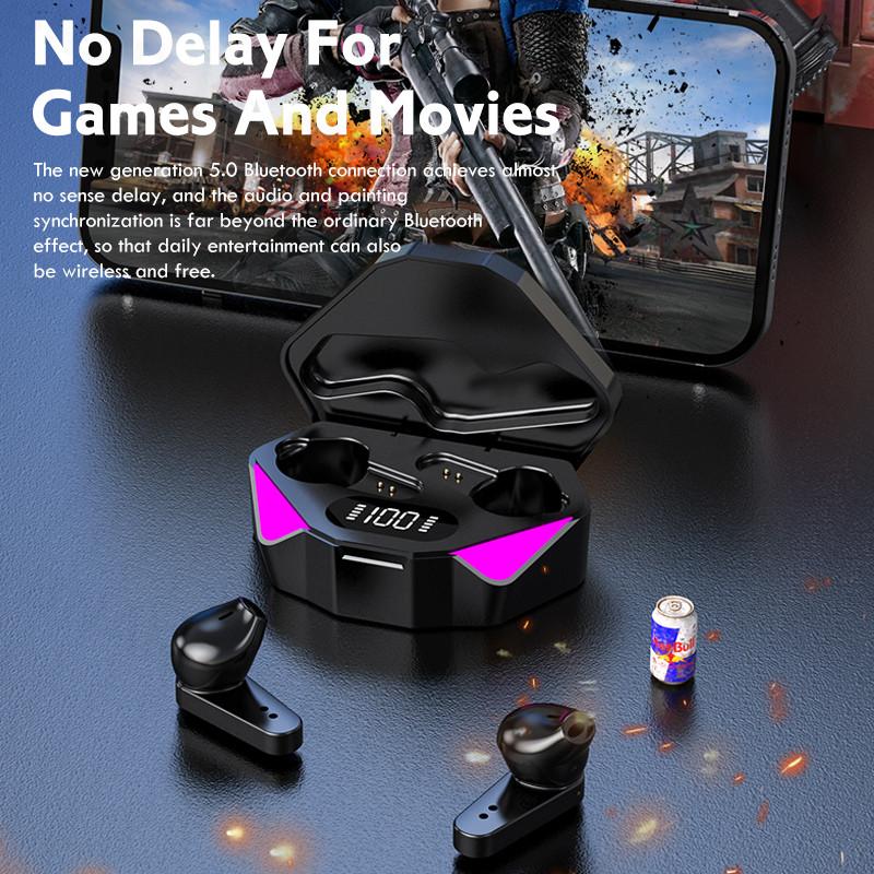TWS Tai Nghe Nhét Tai Không Dây Cảm Ứng Điều Khiển Tai Nghe Không Trễ Giảm Tiếng Ồn Bluetooth Tai Nghe E-Thể Thao Tai Nghe Chuyên Game Có Mic