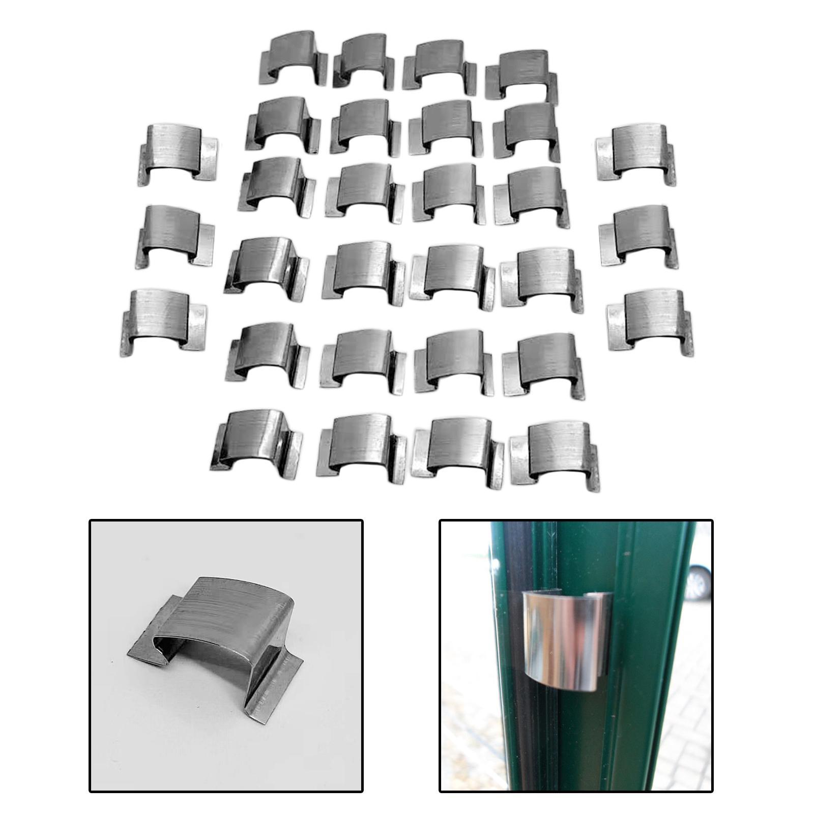 80pcs/Pack 304 Stainless Steel Greenhouse Glass Fixing G &amp; W Clips No Rust